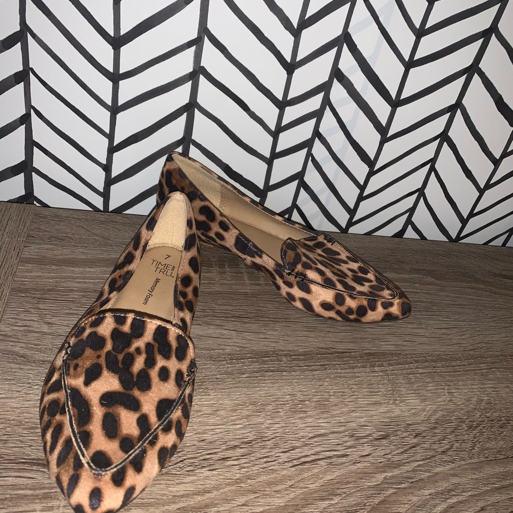 Cheetah Mules/Flats Memory foam